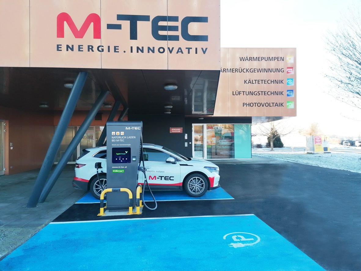 mtec elektro elektorauto arnreit eauto schnell ladestation hypercharger öffentlich