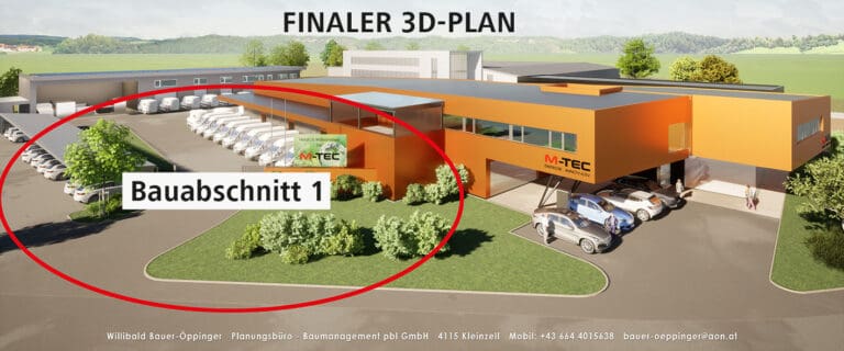 M-TEC Zubau, Bauabschnitt 1